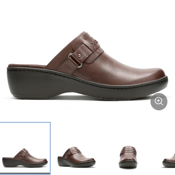 clarks delana amber clog